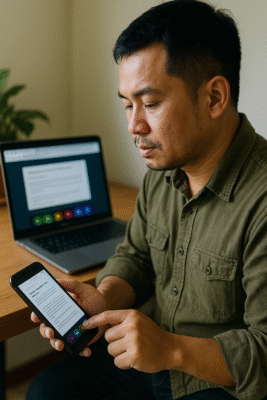 DMCTN Cosmic Footer – Thanh chân trang vũ trụ 6 nút